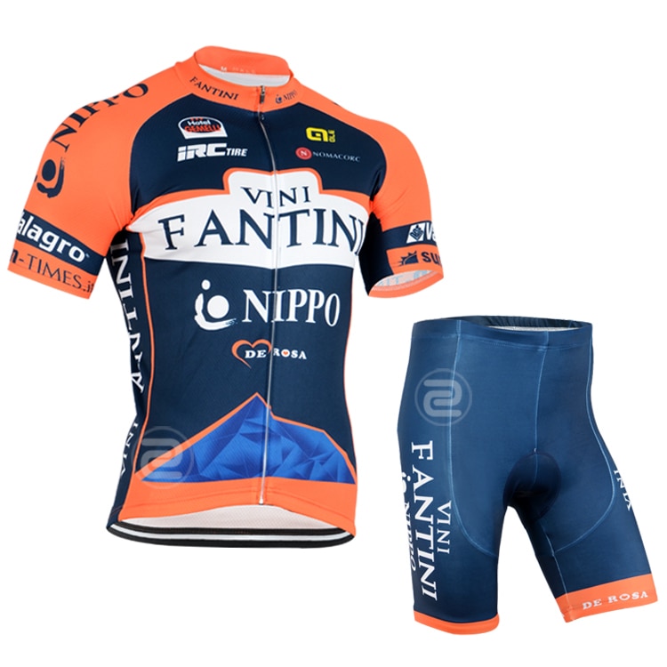 Pro ropa ciclismo/2015 FANTINI team short sleeve cycling jersey + shorts set/Summer Breathable Racing Bicycle Clothing
